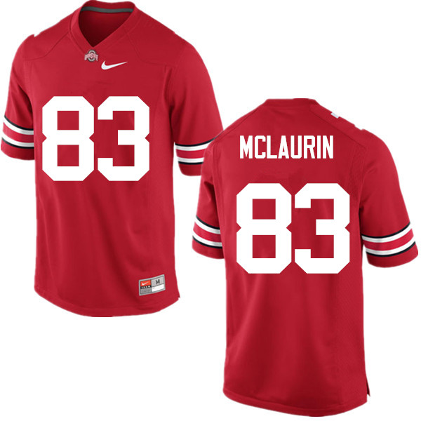 Men Ohio State Buckeyes #83 Terry McLaurin College Football Jerseys Game-Red